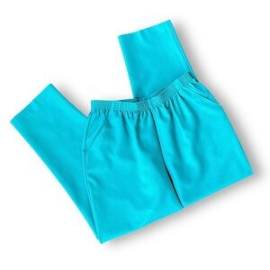 Vintage Stylish Turquoise Women's Pants